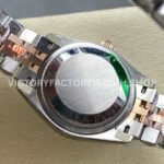 8+ Factory Counterweight Rolex Datejust 278381RBR-0024 31mm Diamond Rose Gold Bezel Half Rose Gold Diamond Pink Dial Jubilee