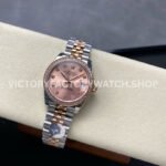 8+ Factory Counterweight Rolex Datejust 278381RBR-0024 31mm Diamond Rose Gold Bezel Half Rose Gold Diamond Pink Dial Jubilee