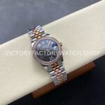 8+ Factory Counterweight Rolex Datejust 278381RBR-0030 31mm Diamond Rose Gold Bezel Half Rose Gold Diamond Roman Numerals Grey Dial Jubilee