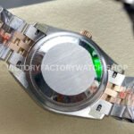 8+ Factory Counterweight Rolex Datejust 278381RBR-0030 31mm Diamond Rose Gold Bezel Half Rose Gold Diamond Roman Numerals Grey Dial Jubilee