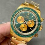 AMG Factory Rolex Daytona Panda Limited Edition 40mm Full Yellow Gold Green Dial