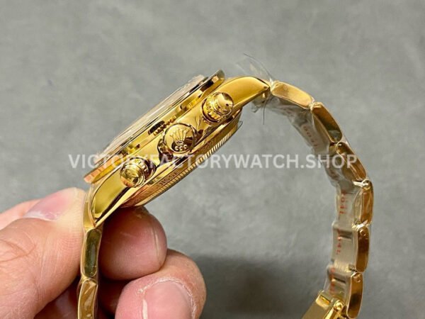 AMG Factory Rolex Daytona Panda Limited Edition 40mm Full Yellow Gold Green Dial