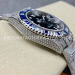AMG Factory Rolex GMT-Master II 116769TBR-74779BR 40mm Blue Diamond Bezel Full 904L Black Dial