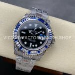 AMG Factory Rolex GMT-Master II 116769TBR-74779BR 40mm Blue Diamond Bezel Full 904L Black Dial