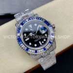 AMG Factory Rolex GMT-Master II 116769TBR-74779BR 40mm Blue Diamond Bezel Full 904L Black Dial