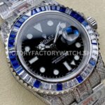 AMG Factory Rolex GMT-Master II 116769TBR-74779BR 40mm Blue Diamond Bezel Full 904L Black Dial