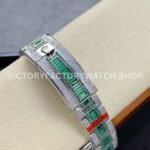 AMG Factory Rolex GMT-Master II 116769TBR-74779BR 40mm Full 904L Half Green Bracelet Material Diamond Dial