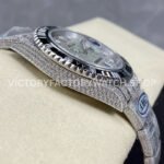 AMG Factory Rolex Submariner 116610 40mm Black White Diamond Bezel Full 904L Diamond  Diamond Dial