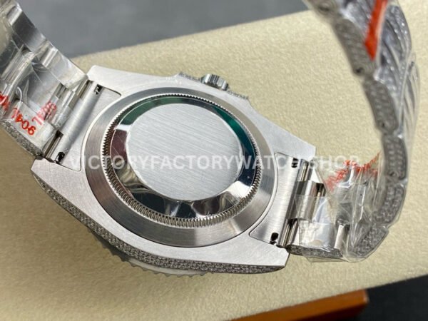 AMG Factory Rolex Submariner 116610 40mm Black White Diamond Bezel Full 904L Diamond  Diamond Dial