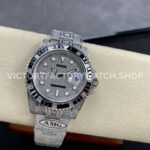 AMG Factory Rolex Submariner 116610 40mm Black White Diamond Bezel Full 904L Diamond  Diamond Dial
