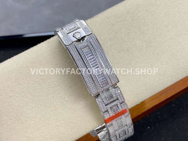 AMG Factory Rolex Submariner 116610 40mm Blue Red Diamond Bezel Full 904L Diamond Diamond Dial