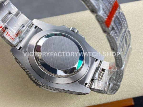 AMG Factory Rolex Submariner 116610 40mm Blue Red Diamond Bezel Full 904L Diamond Diamond Dial