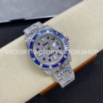 AMG Factory Rolex Submariner 116610 40mm Blue White Diamond Bezel Full 904L Diamond Blue Word Pin Diamond Dial