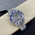 AMG Factory Rolex Submariner 116610 40mm Blue White Diamond Bezel Full 904L Diamond Blue Word Pin Diamond Dial