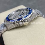 AMG Factory Rolex Submariner 116610 40mm Blue White Diamond Bezel Full 904L Diamond Blue Word Pin Diamond Dial