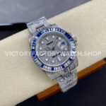 AMG Factory Rolex Submariner 116610 40mm Blue White Diamond Bezel Full 904L Diamond Diamond Dial