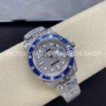 AMG Factory Rolex Submariner 116610 40mm Blue White Diamond Bezel Full 904L Diamond Diamond Dial