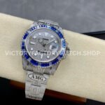 AMG Factory Rolex Submariner 116610 40mm Blue White Diamond Bezel Full 904L Diamond Diamond Dial