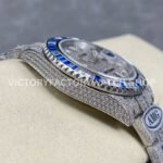 AMG Factory Rolex Submariner 116610 40mm Blue White Diamond Bezel Full 904L Diamond Diamond Dial