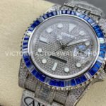 AMG Factory Rolex Submariner 116610 40mm Blue White Diamond Bezel Full 904L Diamond Diamond Dial