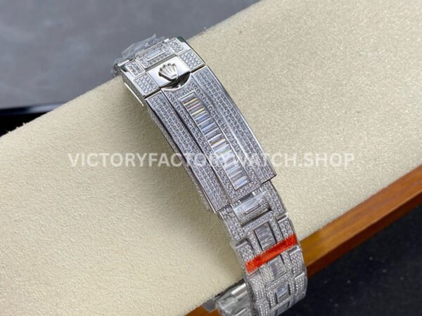 AMG Factory Rolex Submariner 116610 40mm Green White Diamond Bezel Full 904L Diamond Green Word Pin Diamond Dial