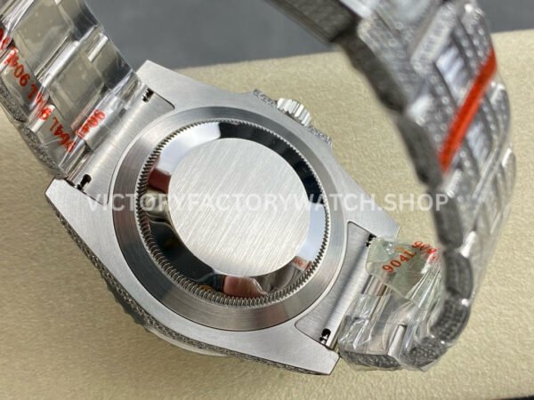 AMG Factory Rolex Submariner 116610 40mm Green White Diamond Bezel Full 904L Diamond Green Word Pin Diamond Dial