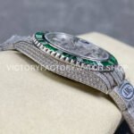 AMG Factory Rolex Submariner 116610 40mm Green White Diamond Bezel Full 904L Diamond Green Word Pin Diamond Dial