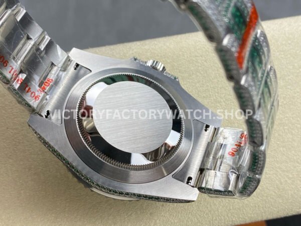 AMG Factory Rolex Submariner 116610 40mm Green White Diamond Bezel Full 904L Green Diamond Green Word Pin Diamond Dial