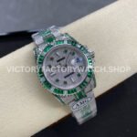 AMG Factory Rolex Submariner 116610 40mm Green White Diamond Bezel Full 904L Green Diamond Green Word Pin Diamond Dial