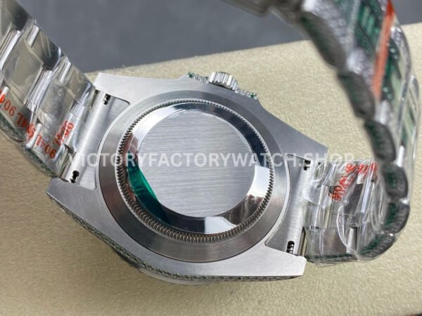 AMG Factory Rolex Submariner 116610 40mm Green White Diamond Bezel Full 904L Green Diamond, Diamond Dial