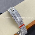 AMG Factory Rolex Submariner 116610 40mm Rainbow Diamond Bezel Full 904L Diamond Blue Word Pin Diamond Dial