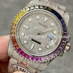 AMG Factory Rolex Submariner 116610 40mm Rainbow Diamond Bezel Full 904L Diamond Diamond Dial