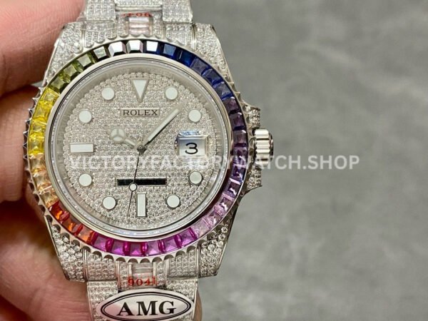 Rolex Submariner 116610 replica watch side profile