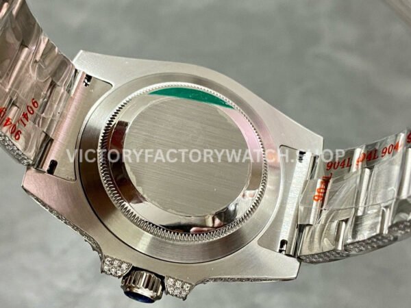 AMG Factory Rolex Submariner 116610 40mm Rainbow Diamond Bezel Full 904L Diamond Diamond Dial