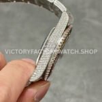 AMG Factory Rolex Submariner 116610 40mm Rainbow Diamond Bezel Full 904L Diamond Diamond Dial