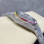 AMG Factory Rolex Submariner 116610 40mm Rainbow Diamond Bezel Full 904L Diamond Green Word Pin Diamond Dial