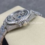 AMG Factory Rolex Submariner 116610 40mm White Diamond Bezel Full 904L Diamond Blue Word Pin Diamond Dial