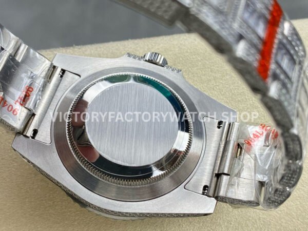 AMG Factory Rolex Submariner 116610 40mm White Diamond Bezel Full 904L Diamond Blue Word Pin Diamond Dial