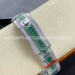 AMG Factory Rolex Submariner 116610 40mm White Diamond Bezel Full 904L Green Diamond Diamond Dial