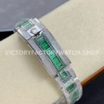 AMG Factory Rolex Submariner 116610 40mm White Diamond Bezel Full 904L Green Diamond Green Word Pin Diamond Dial