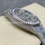 AMG Factory Rolex Submariner 116610 40mm White Diamond Bezel Full 904L Green Diamond Green Word Pin Diamond Dial
