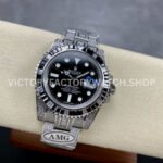AMG Factory Rolex Submariner 116610LN 40mm Black White Diamond Bezel Full 904L Diamond Black Dial