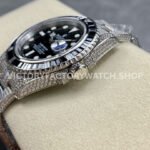 AMG Factory Rolex Submariner 116610LN 40mm Black White Diamond Bezel Full 904L Diamond Black Dial