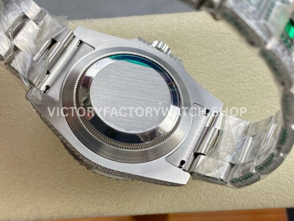 AMG Factory Rolex Submariner 116610LN 40mm Green White Diamond Bezel Full 904L Diamond Black Dial