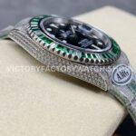 AMG Factory Rolex Submariner 116610LN 40mm Green White Diamond Bezel Full 904L Diamond Black Dial