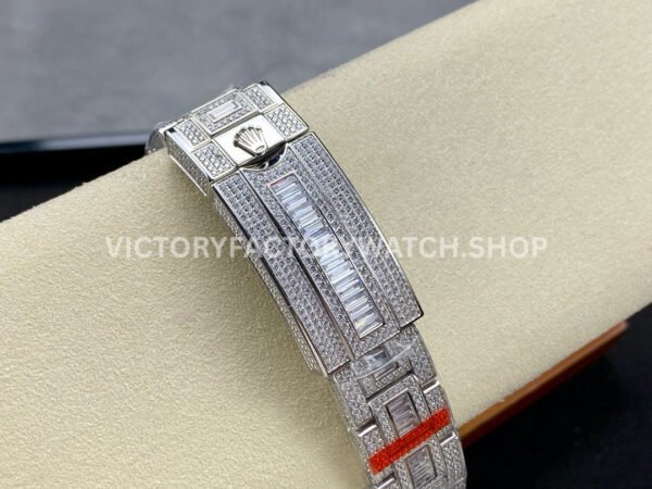 AMG Factory Rolex Submariner 116610LN 40mm White Diamond Bezel Full 904L Diamond Black Dial