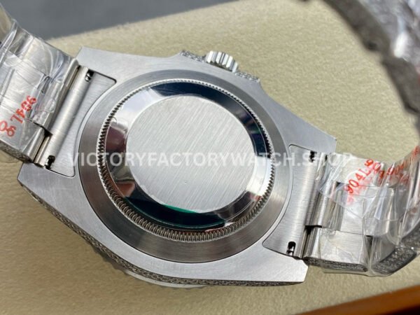 AMG Factory Rolex Submariner 116610LN 40mm White Diamond Bezel Full 904L Diamond Black Dial