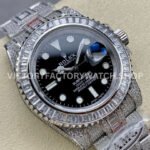 AMG Factory Rolex Submariner 116610LN 40mm White Diamond Bezel Full 904L Diamond Black Dial