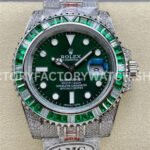 Rolex Submariner 116610lv replica watch 904L Diamond case