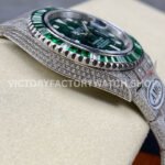 AMG Factory Rolex Submariner 116610LV 40mm Green White Diamond Bezel Full 904L Diamond Green Dial